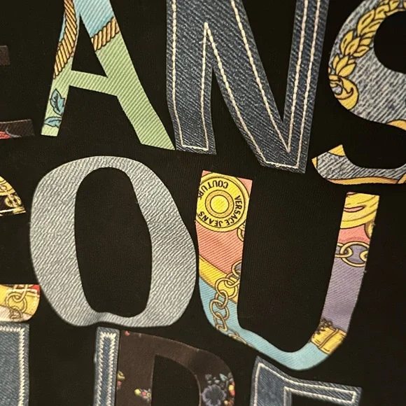 Versace Jeans Couture Black Sweatshirt with Patch - Picture 3 of 9